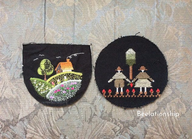丘の家と幼馴染の二人のフープアート