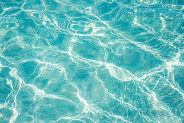 shimmering light on the water's surface